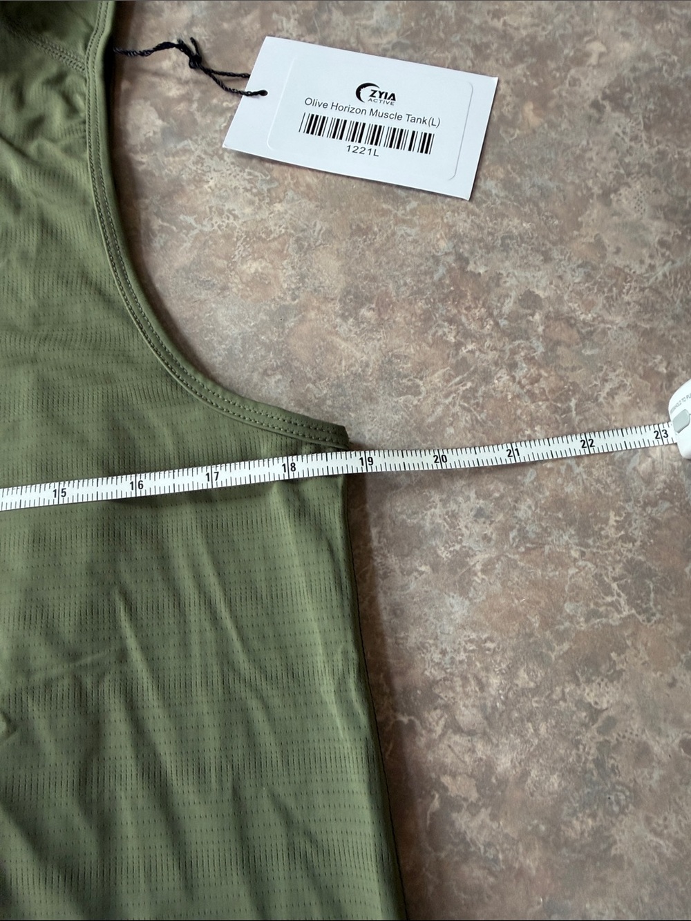 ZYIA Olive Tank Top in Light Olive - Picture 5 of 5